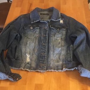 Cute crop jean jacket